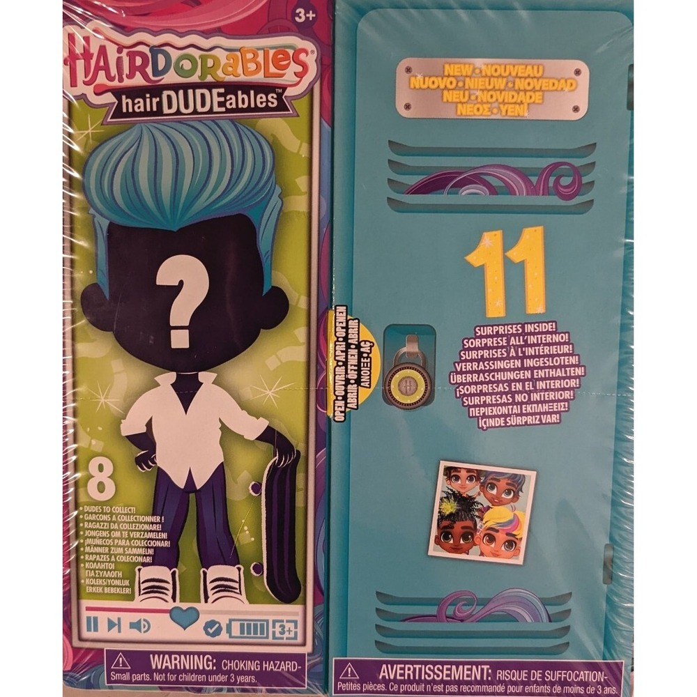 New Hairdorables Doll Boy HairDUDEables Series 3 Surprises Male Fashion NIB 5" - Picture 7 of 14